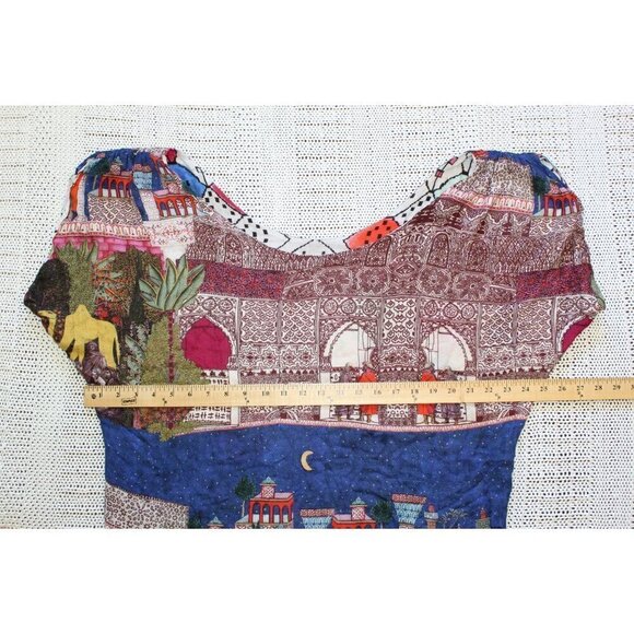 Chufy Reversible Multicolor Mini Dress Scoop neckline Short sleeve Camel Size L? - Picture 3 of 13